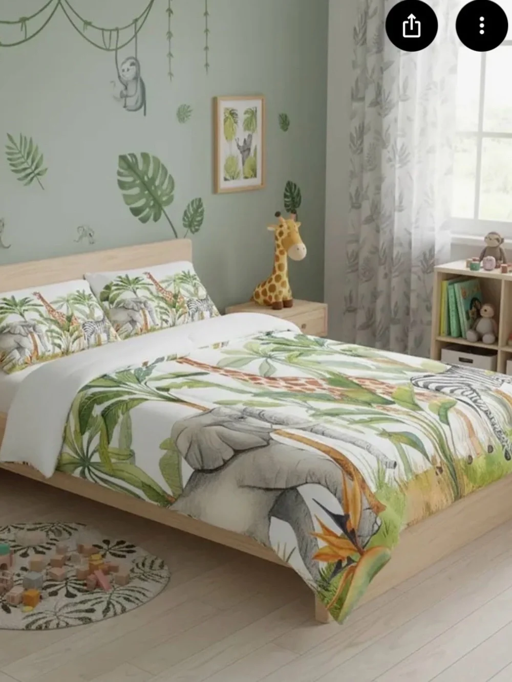 Safari Animal Twin Bedding Sheet Set